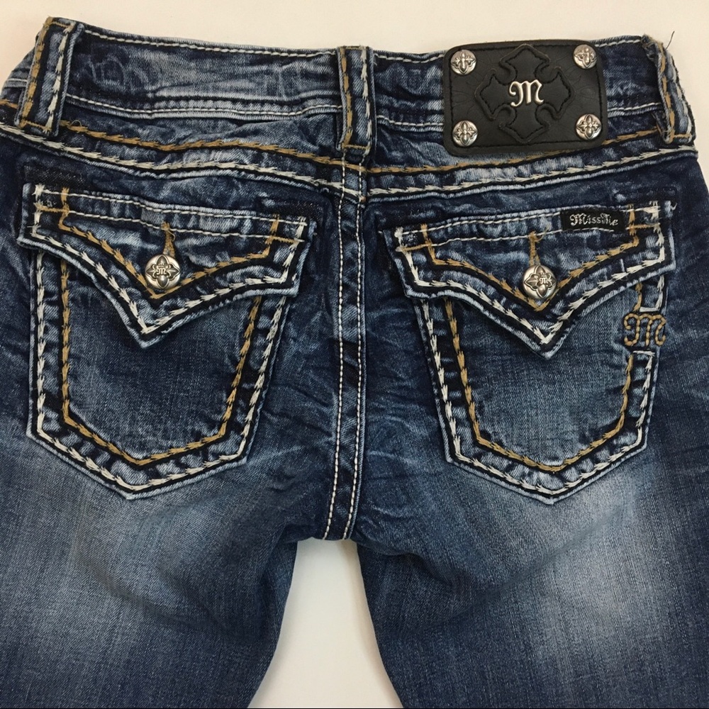 Miss Me Signature Boot Raw Hem Jeans